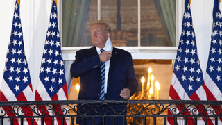Trump's 'Manly' Performance of Virus-Busting Strength